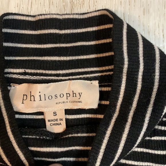 Philosophy Black White‎ Striped Front Key Hole - Picture 4 of 11